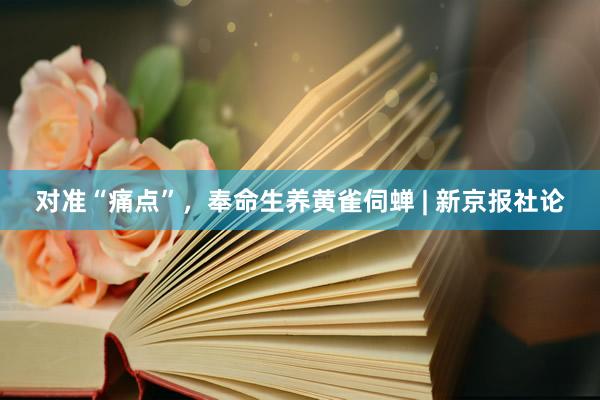 对准“痛点”，奉命生养黄雀伺蝉 | 新京报社论